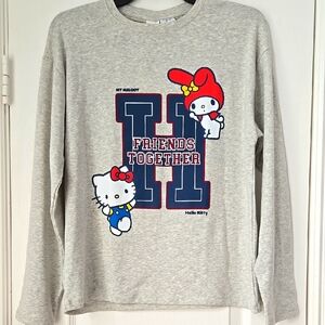 Zara KIDS Hello Kitty My Melody Gray Long Sleeve Shirt - Size 13/14